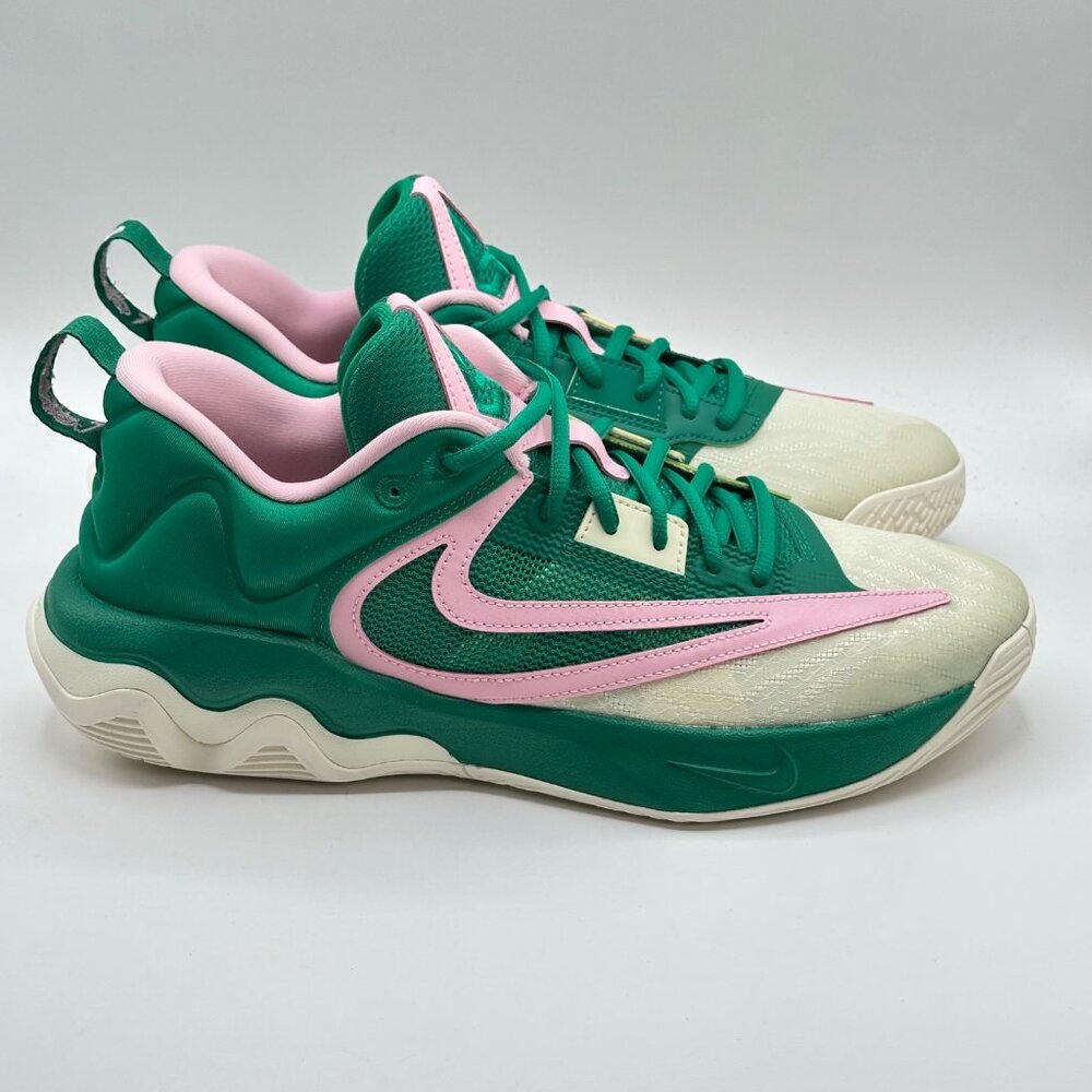 Men's Nike Giannis Immortality 3 Green Pink Basketball Shoes DZ7533-300 Sz 10.5 - Picture 4 of 12